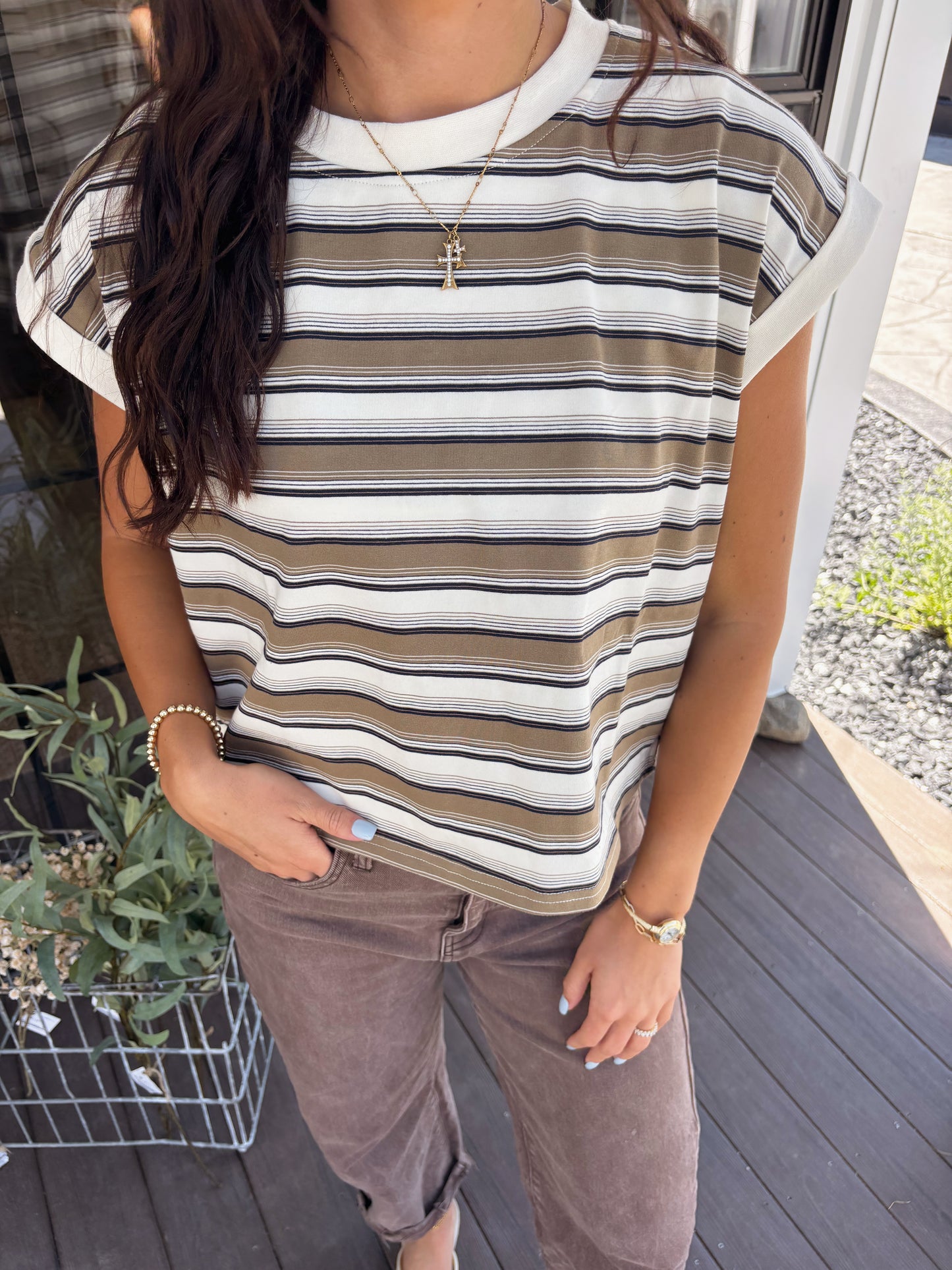 MARINA STRIPED TEE