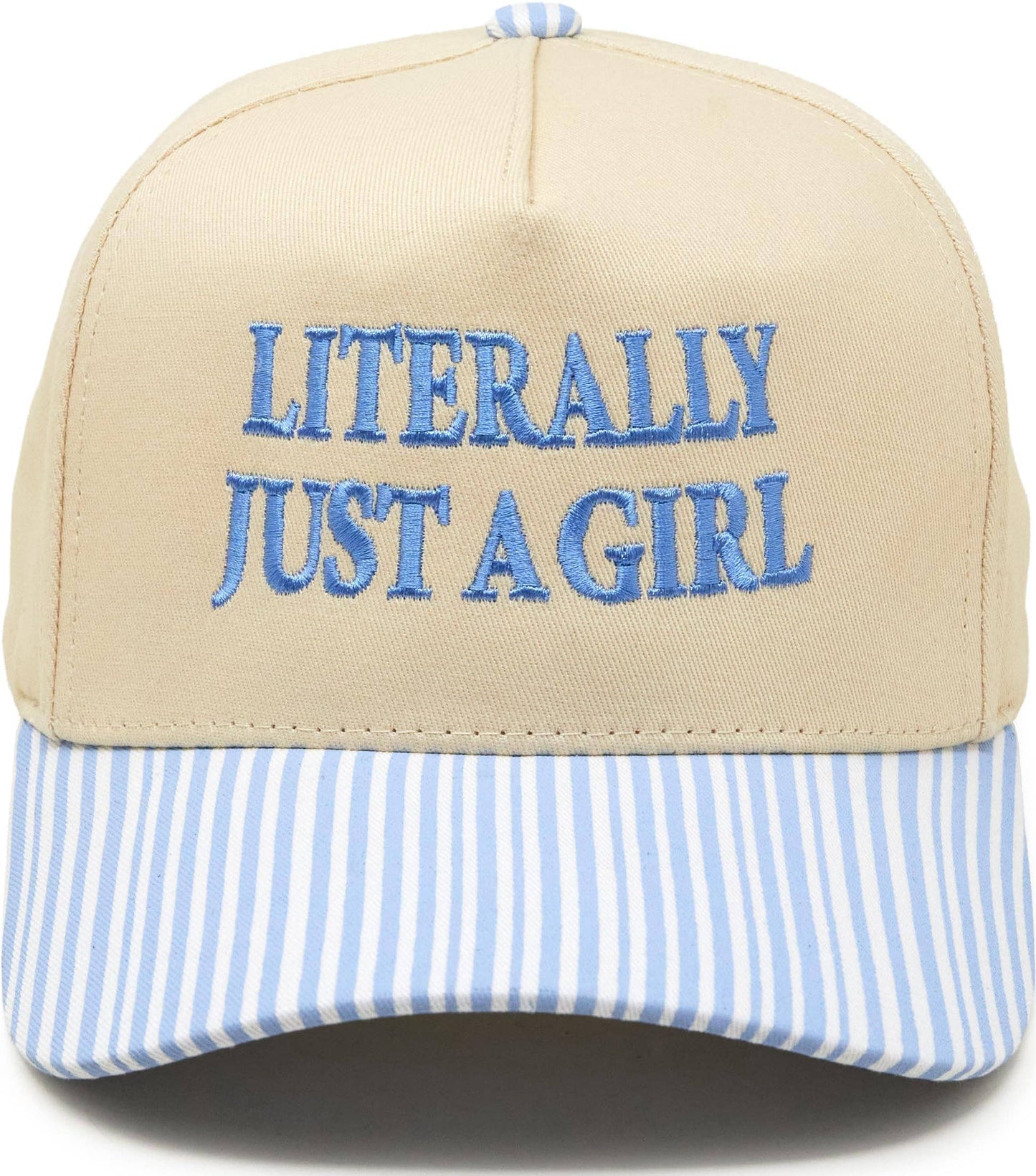 LITERALLY JUST A GIRL TRUCKER HAT