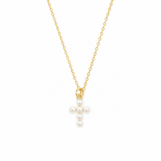 PEARLS & PRAYER NECKLACE