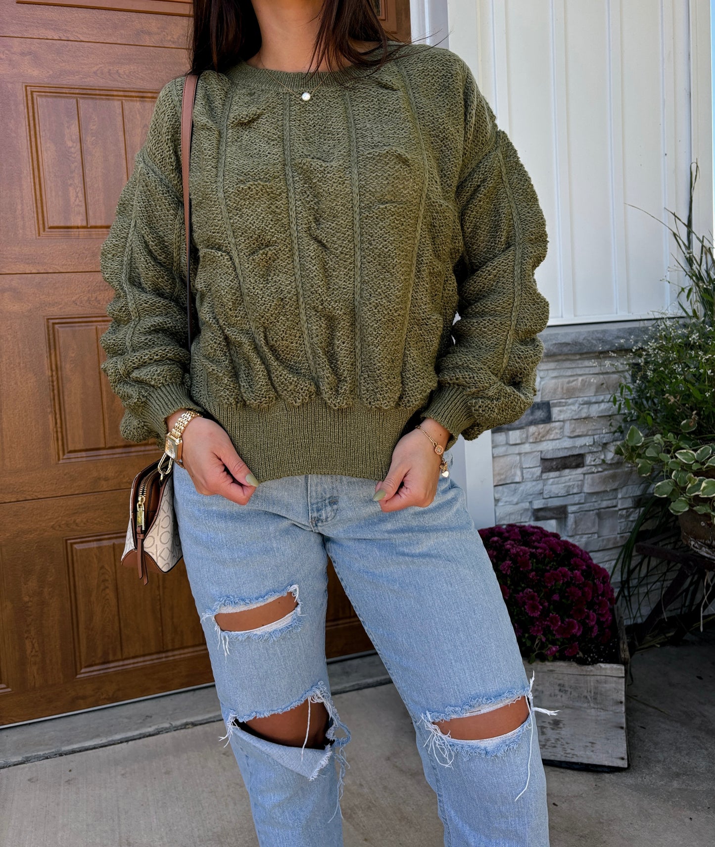 RUCHED & READY PULLOVER