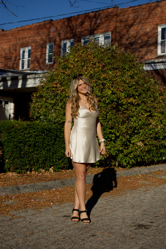 PRETTY IN PEARL - MINI DRESS