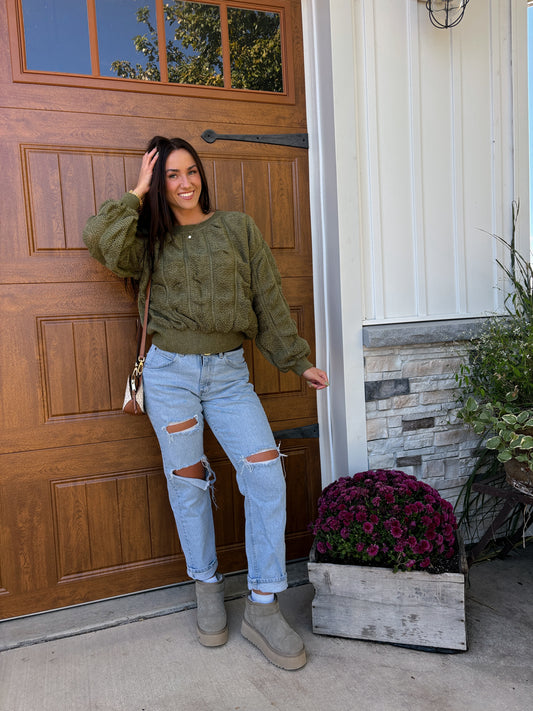 RUCHED & READY PULLOVER