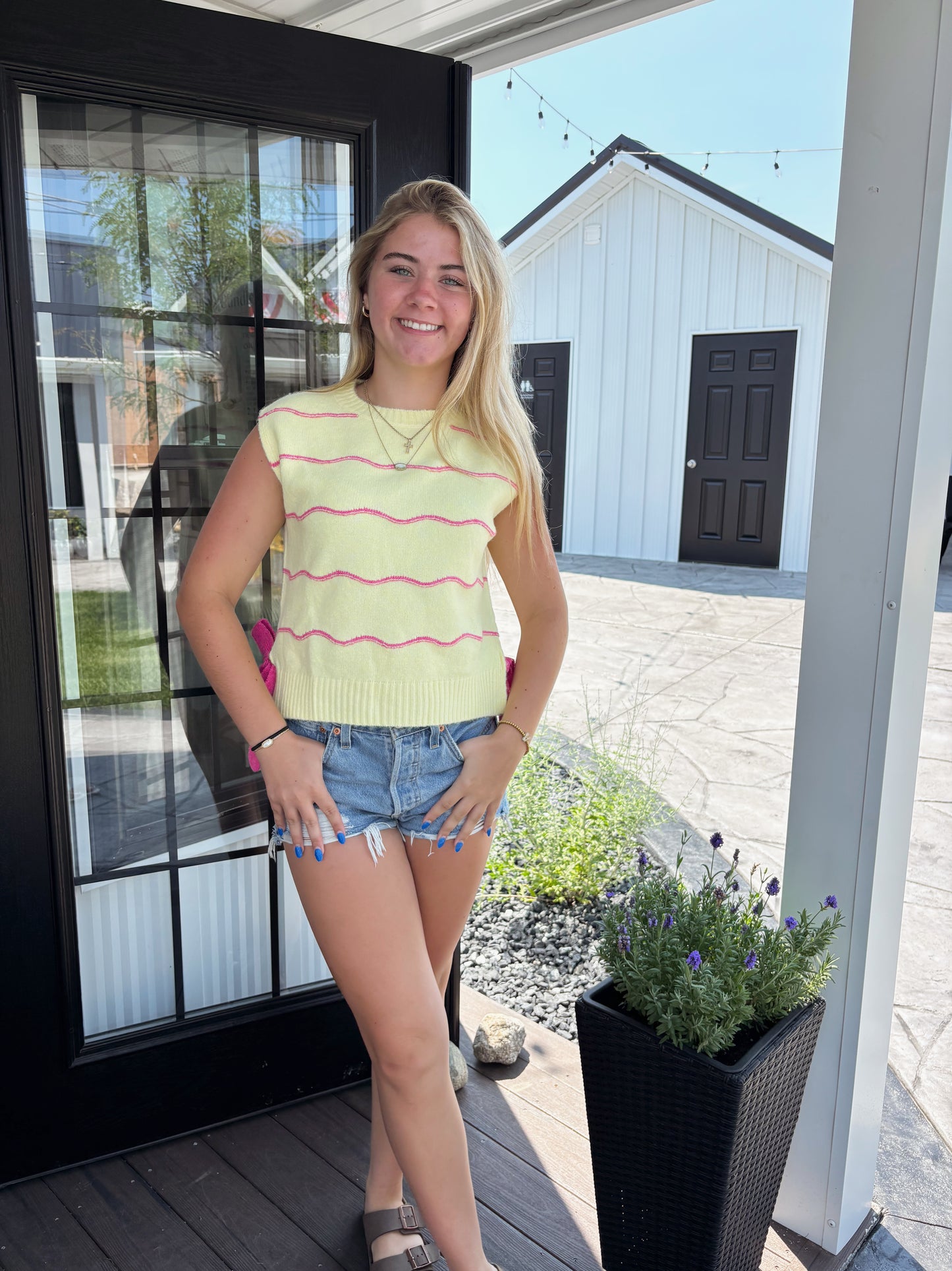 PINK LEMONADE KNIT TOP