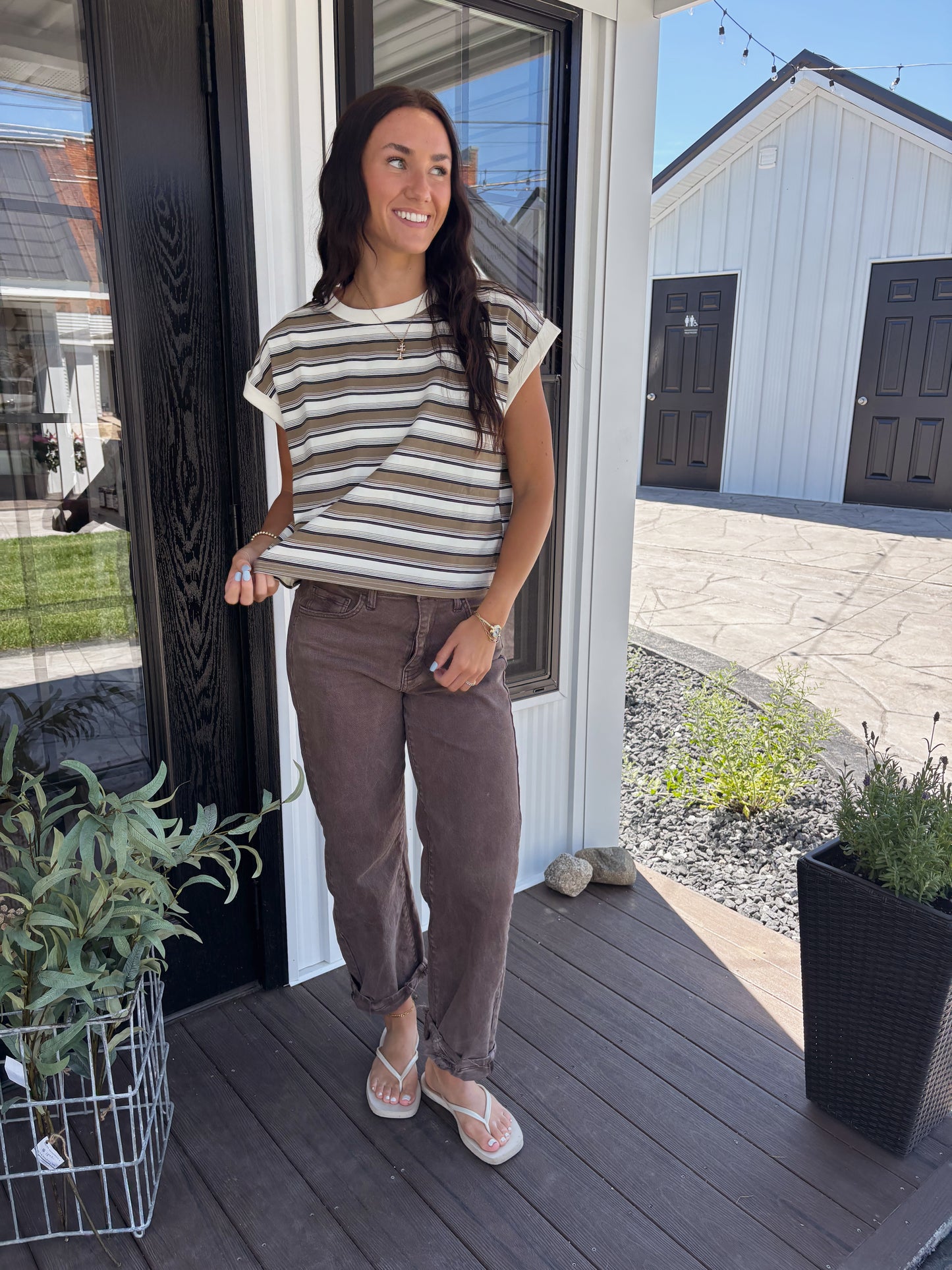 MARINA STRIPED TEE