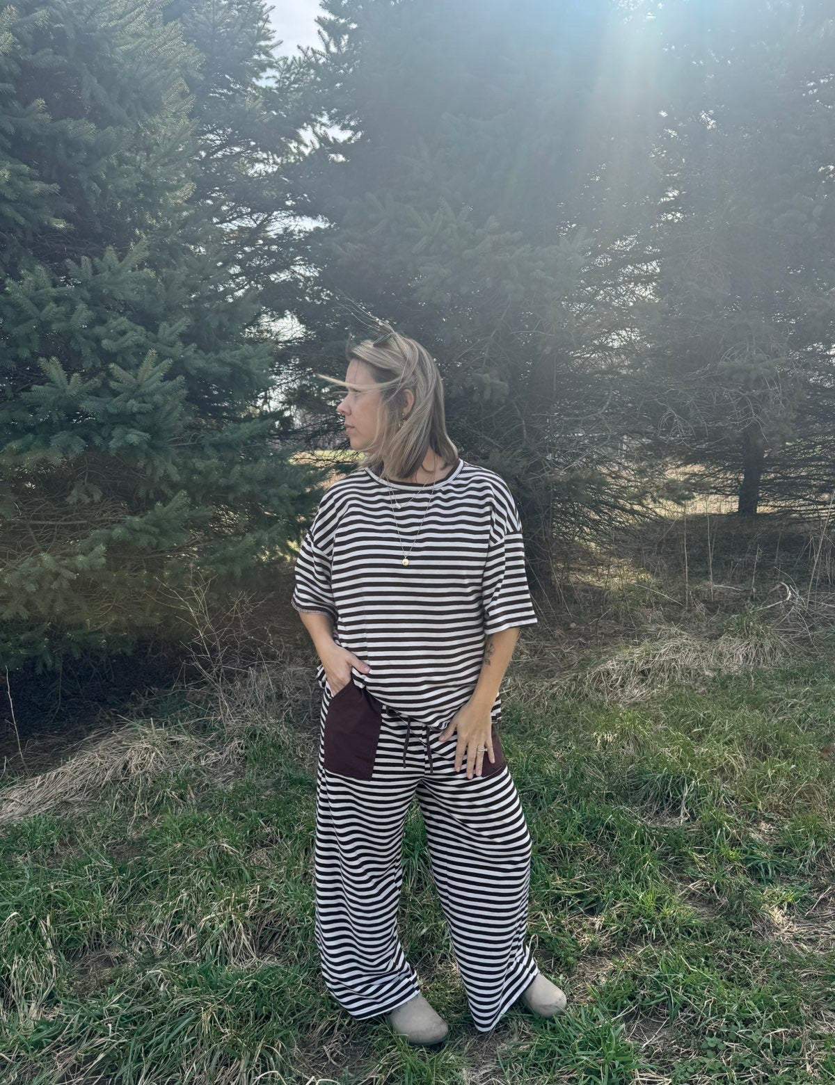SOFT & SIMPLE STRIPED SET