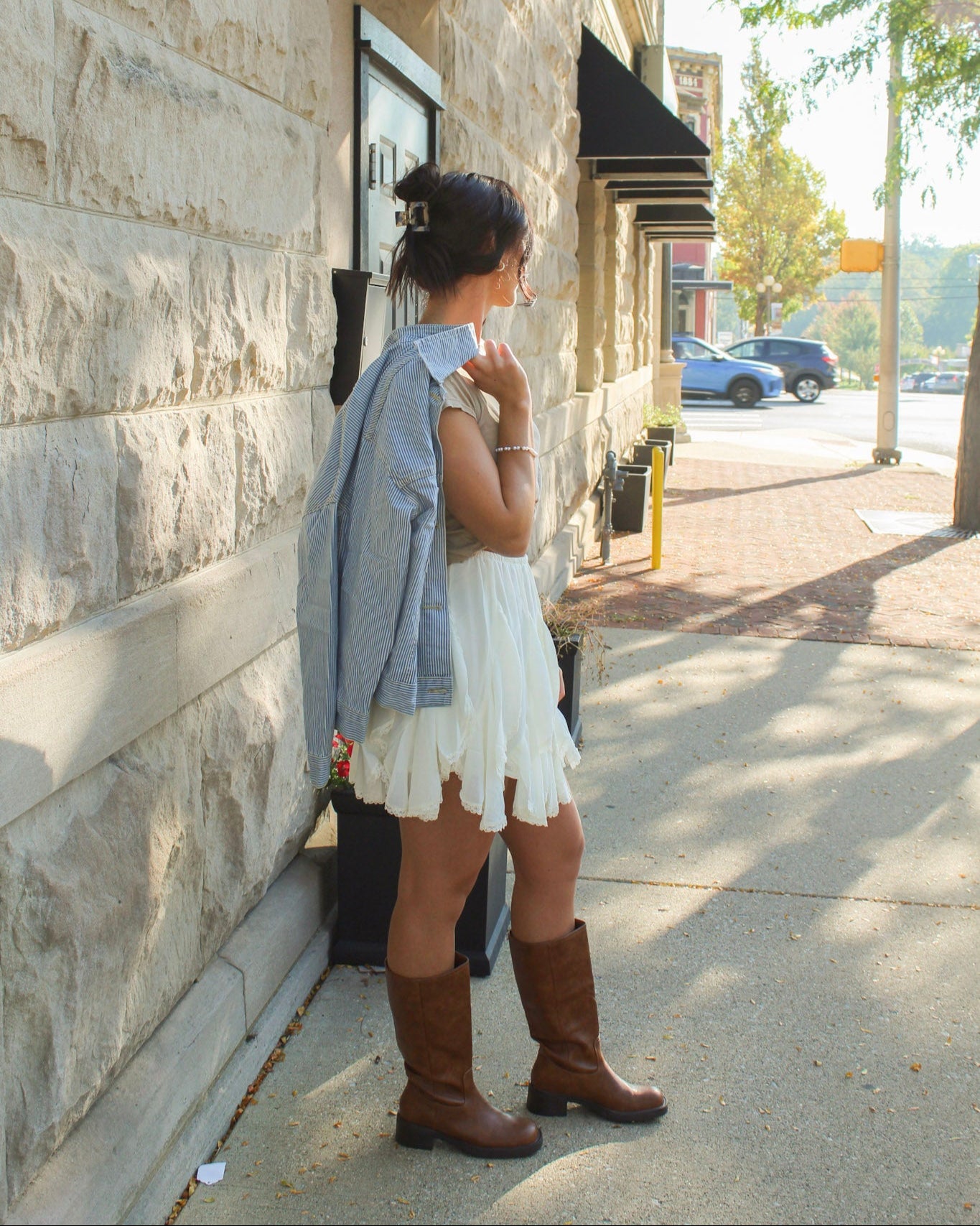 LAYERED LACE MINI SKIRT