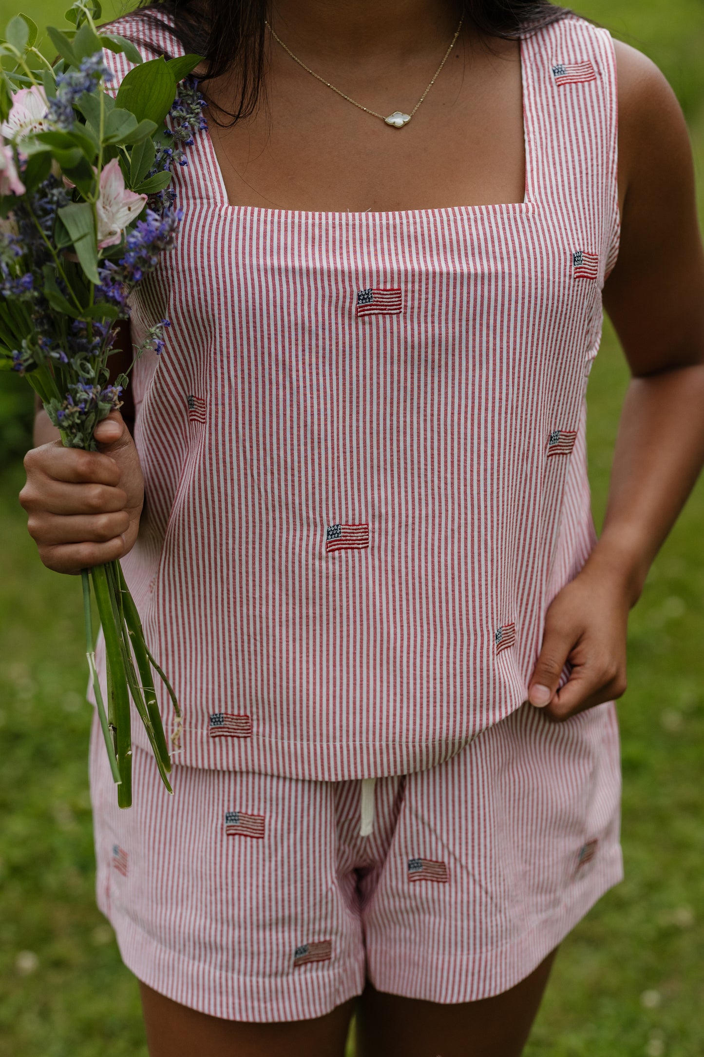 RED WHITE & CUTE TANK