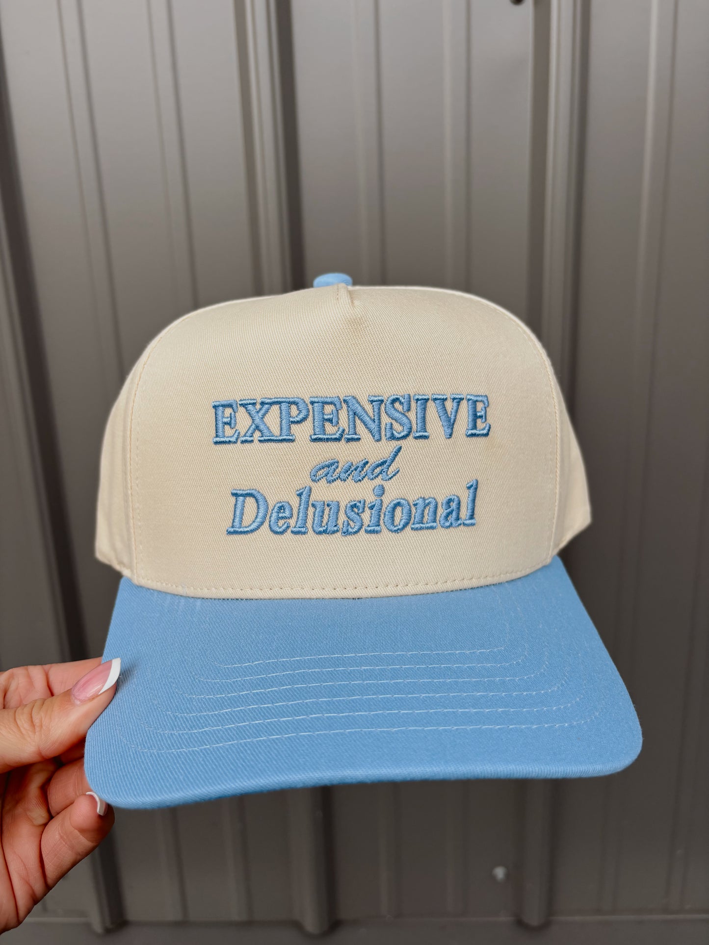 EXPENSIVE AND DELUSIONAL TRUCKER HAT
