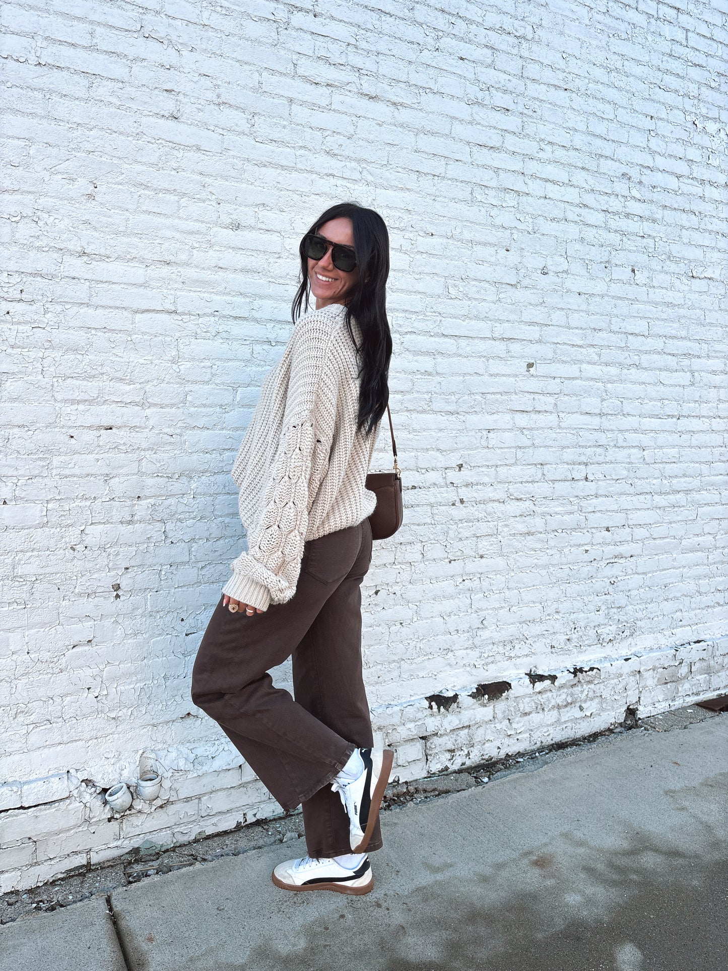 COZY COCOA BARREL JEANS