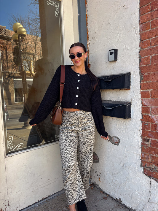 BUTTONED BLISS CARDIGAN