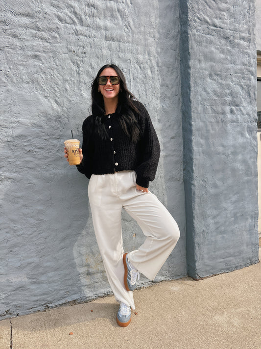 BUTTONED BLISS CARDIGAN