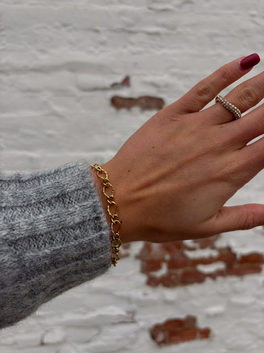 18K CHAIN REACTION BRACELET